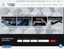 Tablet Screenshot of mallofgamazda.com